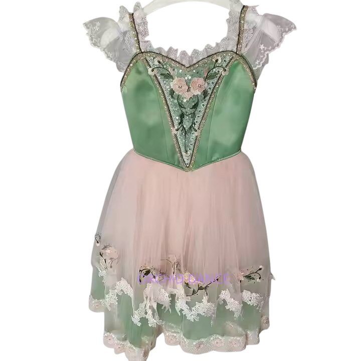 Green romantic tutu