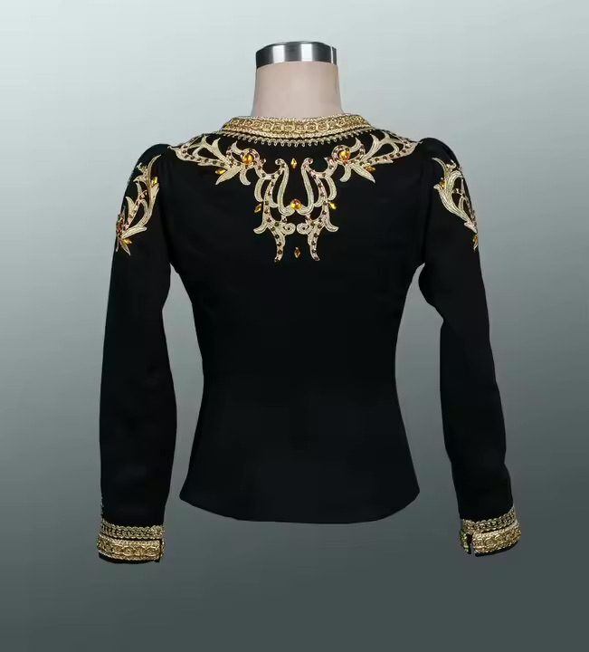 Black and Gold Ballet Jacket - Image 4